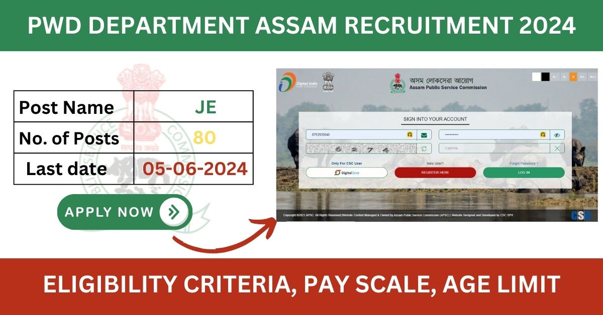 PWD Department Assam Recruitment 2024